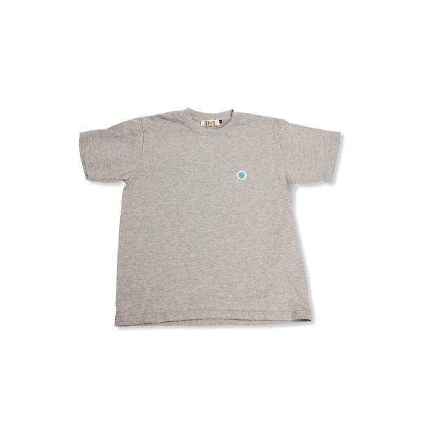 Mooche.Tシャツ "くじら"  ミックスグレー