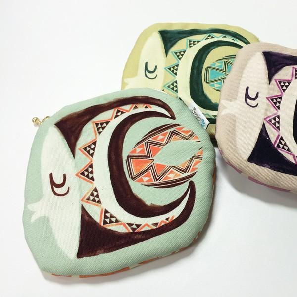 Mooche.  クッションポーチ　" Fish "