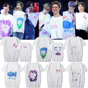 新品 BTS(防弾少年団) 手描き落書き BT21 BTS グッズ 服 Tシャツ KPOP 半袖 打歌服 周辺応援服 グッズ レディース メンズ 男女兼用 春夏Tシャツ 韓流グッズ