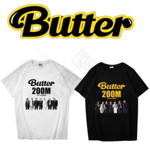 新品 BTS(防弾少年団) BUTTERT BT21 BTS グッズ 服 Tシャツ KPOP 半袖 打歌服 周辺応援服 グッズ レディース メンズ 男女兼用 春夏Tシャツ 韓流グッズ