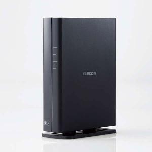 ELECOM Wi-Fi 6(11ax) 1201+574Mbps Wi-Fi ギガビットルーター [WRC-X1800GSH-B]｜geno