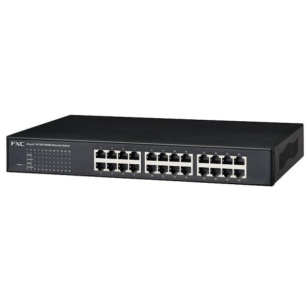 ギガビットスイッチ FXC CS1024 24ポートスイッチングハブ 10/100/1000M RJ...