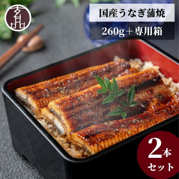 国産 うなぎ 鰻 ウナギ 蒲焼き 2本 セット 260g 蒲焼 贈り物 ギフト 食べ物 食品 海鮮 ...