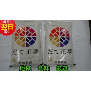 新品種お試し価格中　令和７年産 宮城県登米産　だて正夢　白米または玄米　10kg(5ｋｇ×２)　送料無料　※北海道、沖縄はプラス送料