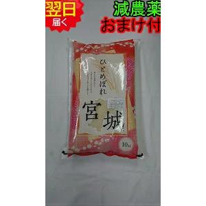 ひとめぼれ 令和7年産 宮城県登米産 減農薬 白米または玄米 10kg 送料