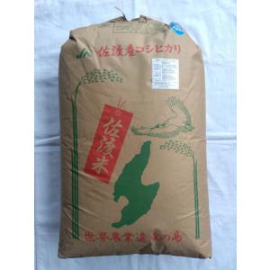 新潟県　佐渡産　無農薬　無化学肥料　コシヒカリ　３０ｋｇ（精米無料）