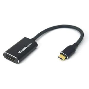 MacLab. USB Type-C HDMI 変換 アダプター ケーブル Thunderbolt 3-4 HDMI ブラック オス メス  最新Mac対応モデル   4K (3840×2160／60Hz)  サンダーボルト コ