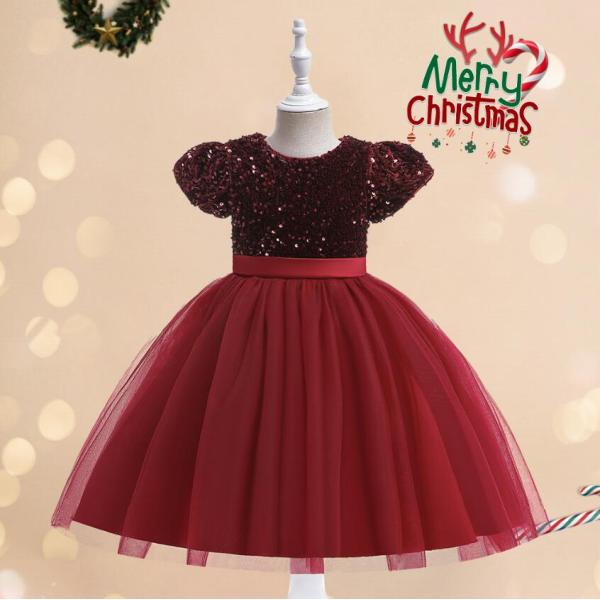 プリンセスドレス 司会者ピアノドレス 結婚式ドレス 公演服 ジュニアドレス チュールワンピース 女の...