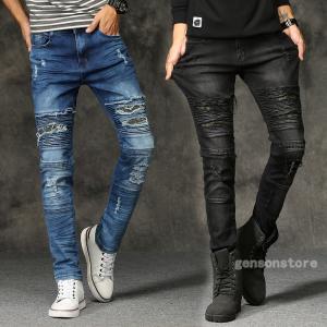 mnml（ミニマル） M14 STRETCH DENIM BLUE バイカーパンツ バイカー