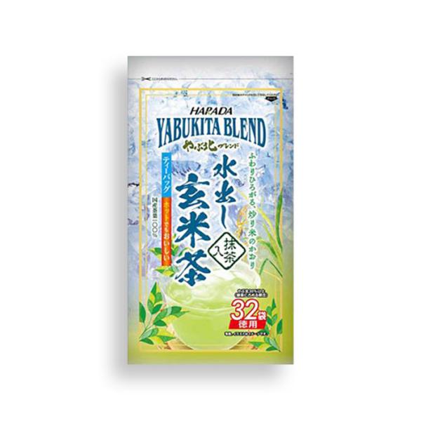 お茶 水出し 抹茶入 玄米茶ティーバッグ 徳用やぶ北ブレンド32P【2026年1月頃販売終了】