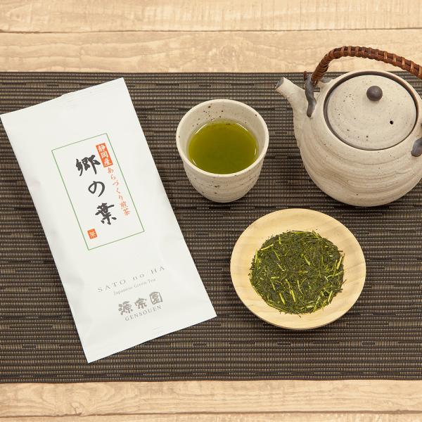 お茶の葉 煎茶 緑茶 静岡茶 静岡産 あらづくり煎茶 郷の葉 3本入り【水出し緑茶も作れる】[M便 ...