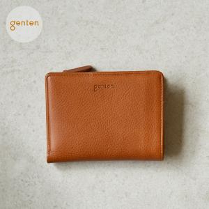 genten（ゲンテン） 財布 カットワーク 二つ折り財布 レディース