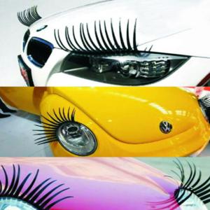 まつ毛 アイラッシュ エクステ ヘッドライト 車 ドレスアップ かわいい 2枚セット