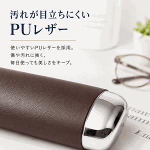 メガネケース ハード ワンタッチ 縦型 オーバ...の詳細画像3