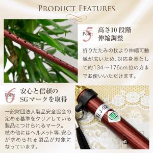 杖 介護 自立式 SGマーク おしゃれ ステッ...の詳細画像4