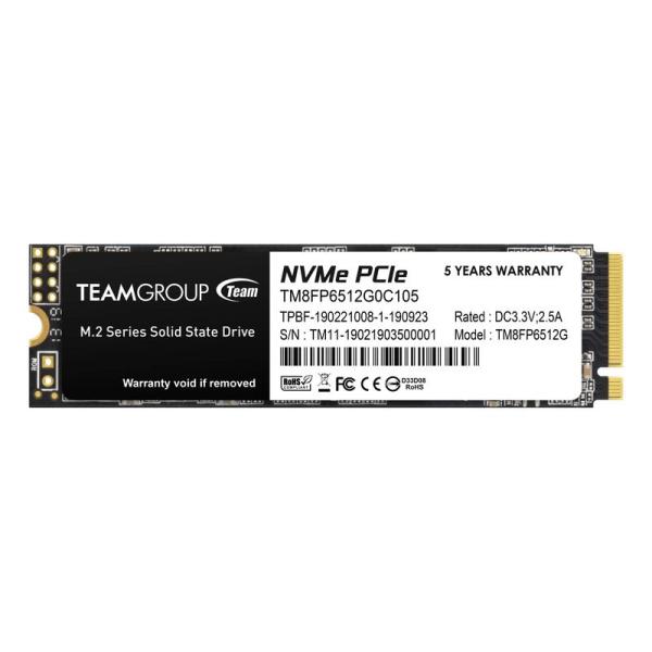 コンピューターハードウェア Team M.2 2280 NVMe SSD 512GB PCIe Ge...