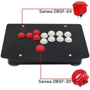 FightBox RAC-J502B-SWすべてのボタンファイトスティックコントローラーLEVERLESS スタイルアーケードジョイスティッ｜gentlemanlyfactory