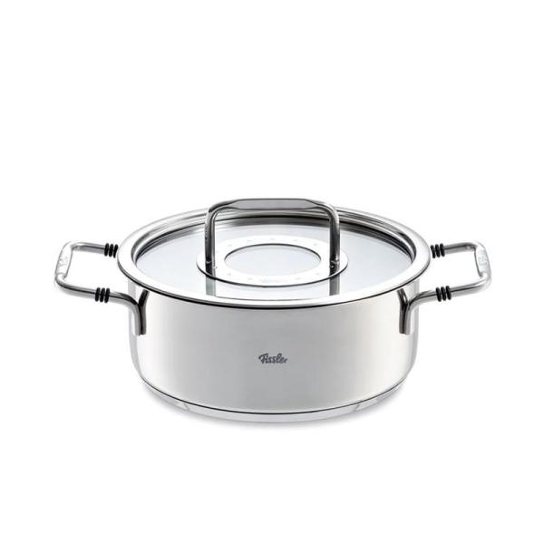 フィスラー (Fissler) 両手鍋 キャセロール 20cm ボン ガス火/IH対応 ステンレス鍋...