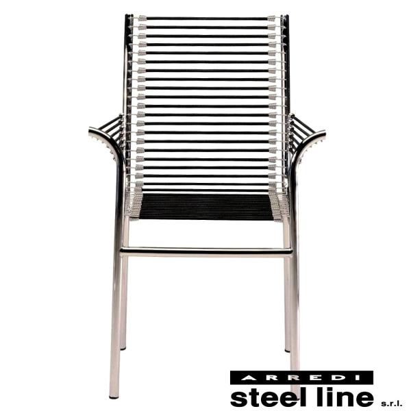 ルネ・エルブスト SANDOWSアームチェア スティールライン社DESIGN900 (steel l...
