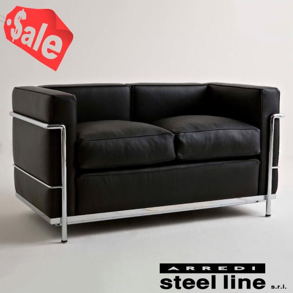 *超PayPay祭連動セール* ル・コルビジェ LC2 2P スティールライン社DESIGN900 ...