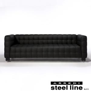 ヨーゼフ・ホフマン クーブス3P スティールライン社DESIGN900 (steel line)