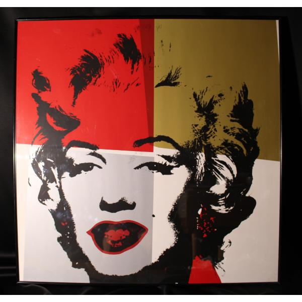 1138 アンディウォーホル ゴールデン・マリリン 11.38シルクスクリーン ed2000/黒額付...