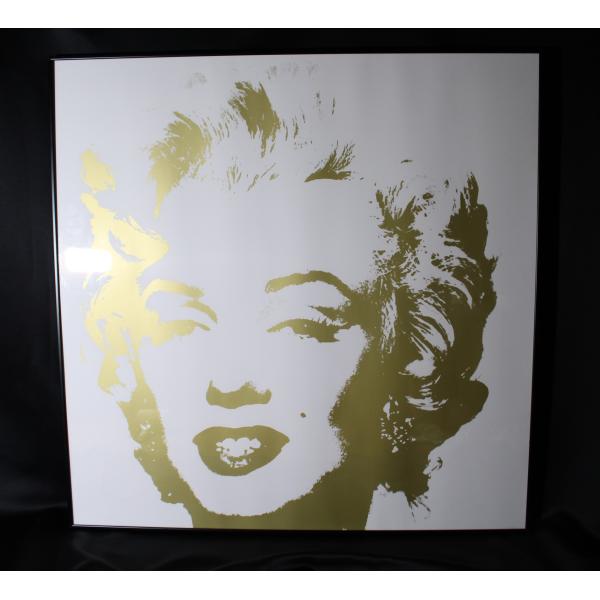 1141 アンディウォーホル ゴールデン・マリリン 11.41シルクスクリーン ed2000/黒額付...