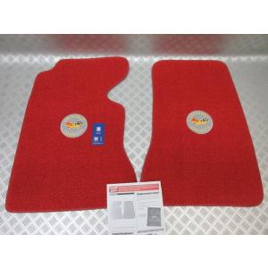 USA発送！1961-1962 シボレー コルベット フロアマット NEW  RED！ LOOP P...