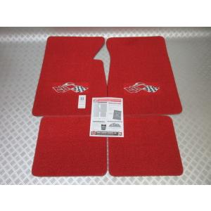 Impala赤 1958〜1961〜1964〜1970 シボレー インパラ フロアマット セット！ ...