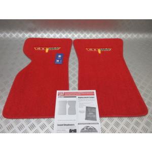 1981Logo.Red.C3 コルベット フロアマット 8182 NEWエンブレム ロゴ刺繍！ R...