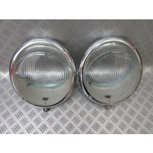 USA発送！VW空冷1950-1979 2灯 ヘッドライト H4 フラットレンズ！ HID