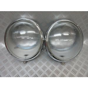 USA発送！VW空冷1950-1979 2灯 ヘッドライト H4 フラットレンズ！ HID