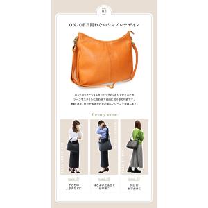 ハンドバッグ レディース 黒 本革 軽量 50...の詳細画像5