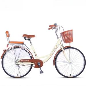 自転車 266 軽快エストレヤ ホワイト 26インチ 福栄商会 外装6段変速