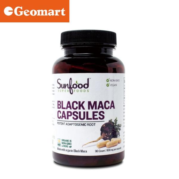 【正規輸入品】サンフード　オーガニック ブラックマカ カプセル Sunfood ORGANIC BL...