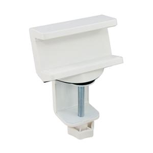 電源タップクランプ 電源タップホルダー　天板50mmまで  白色　固定　卓上 オフィス　リモート　在...
