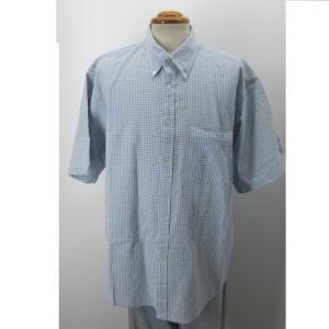 IZOD ラコステ 半袖シャツ L ブルー チ...の詳細画像1
