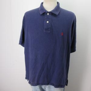 POLO ラルフローレン ポロシャツ L 紺 アメリカ古着 sy449 : 古着屋