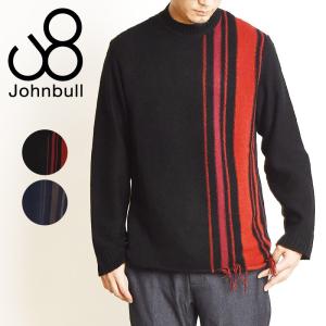 SALEセール10％OFF JOHNBULL ジョンブル フリンジクルーネックニット 長袖 セーター メンズ  25537 日本製｜geostyle