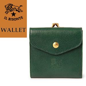 IL BISONTE 正規取扱店 イルビゾンテ レザー がま口付き 2つ折り
