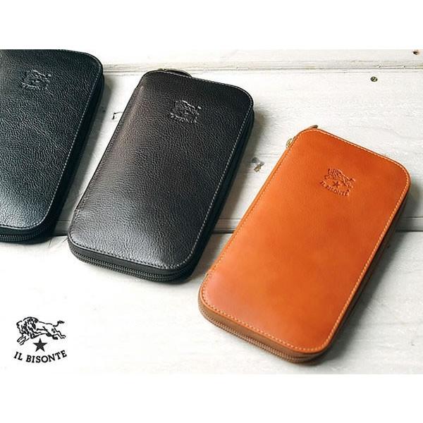 イルビゾンテ IL BISONTE ラウンドジップ 長財布 レザーウォレット レディース メンズ プ...
