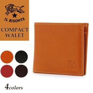 IL BISONTE（イルビゾンテ） 正規取扱店 レザー がま口付き 2つ折り