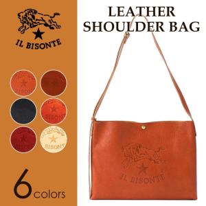 美品 イルビゾンテ ショルダーバッグ ビッグロゴ レザー ロゴ型押し スクエア IL BISONTE イルビゾンテ バッグ ビッグロゴ2WAYショルダー 商品