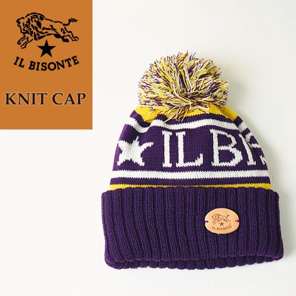 イルビゾンテ IL BISONTE ロゴ ニット帽 ボンボン付き ニットキャップ/ニット帽 5418...