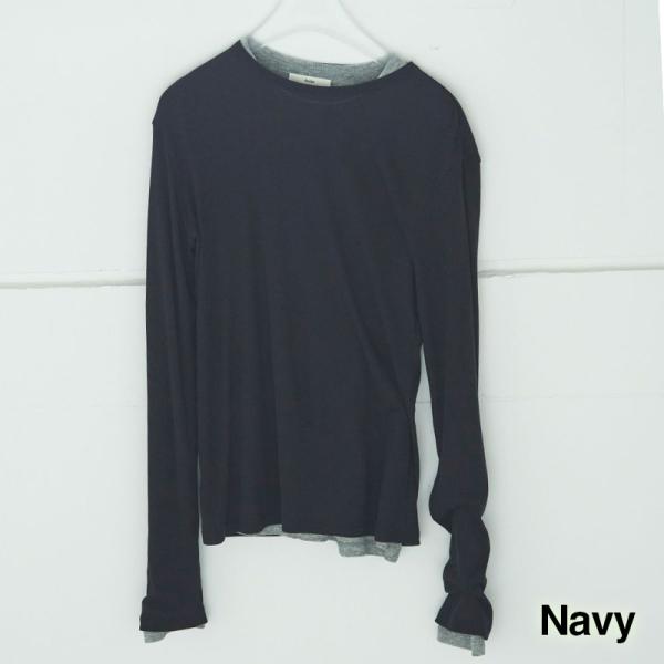 anuke アンヌーク レイヤード シアー ロングTシャツ