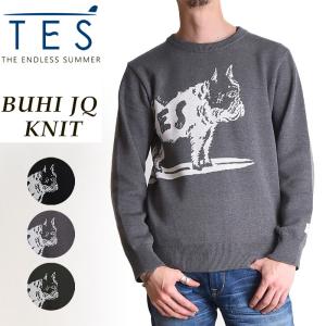 TES The Endless Summer テス エンドレスサマー BUHI ブヒ ジャガードニット  スウェット 長袖 メンズ クルーネック AS-9374319｜geostyle