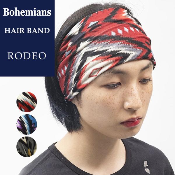 ボヘミアンズ Bohemians ロデオ柄 ヘアバンド ヘッドバンド ターバン RODEO メンズ/...