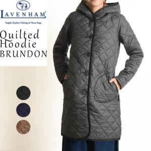 ラベンハム LAVENHAM ブランドン BRUNDON フード付き キルティングコート