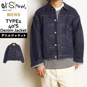 orSlow（オアスロウ） Pleated Front Blouse デニムジャケット Lot