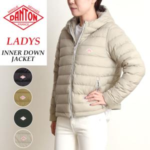ダントン DANTON ミドルダウン フード ジャケット レディース フーディー 長袖 DT-A0186NPS 防寒 暖かい あたたかい